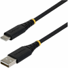 Startech USB 2.0 Type C Összekötő Fekete 15cm USB2AC15CMBR