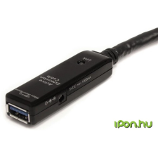 Startech USB 3.0 Hosszabbító Fekete 5m USB3AAEXT5M kábel és adapter