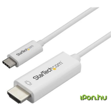 Startech USB 3.0 Type C HDMI Átalakító Fehér 1m CDP2HD1MWNL audió/videó kellék, kábel és adapter