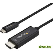 Startech USB 3.0 Type C HDMI Átalakító Fekete 1m CDP2HD1MBNL audió/videó kellék, kábel és adapter