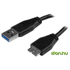 Startech USB 3.0 USB 3.0 Micro-B Átalakító Fekete 15cm USB3AUB15CMS kábel és adapter