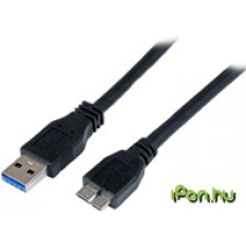 Startech USB 3.0 USB 3.0 Micro-B Átalakító Fekete 1m USB3CAUB1M kábel és adapter