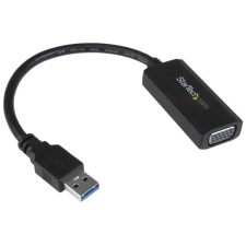 Startech USB 3.0 VGA/D-Sub Átalakító Fekete 5cm USB32VGAV kábel és adapter