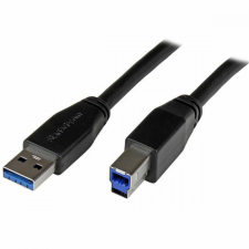 Startech USB A - USB B Kábel Startech USB3SAB5M Fekete kábel és adapter