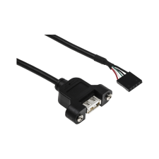 Startech USB alaplapi apa - USB anya 2.0 Adatkábel 0.3m - Fekete kábel és adapter