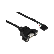 Startech USB alaplapi apa - USB anya 2.0 Adatkábel 0.3m - Fekete (USBPNLAFHD1) kábel és adapter