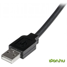 Startech USB Hosszabbító Fekete 15m USB2AAEXT15M kábel és adapter