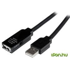 Startech USB Hosszabbító Fekete 35m USB2AAEXT35M kábel és adapter