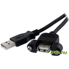 Startech USB Hosszabbító Fekete 90cm USBPNLAFAM3 kábel és adapter