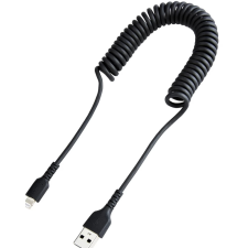 Startech USB Lightning Töltő/adat Fekete 50cm RUSB2ALT50CMBC kábel és adapter