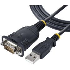 Startech USB Soros Átalakító Fekete 1m 1P3FP-USB-SERIAL kábel és adapter
