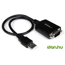 Startech USB Soros Átalakító Fekete 30cm ICUSB232PRO kábel és adapter