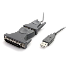Startech - USB to RS232 DB9/DB25 Serial Adapter Cable - M/M - 90CM kábel és adapter