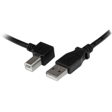 Startech USBAB3ML USB B - USB 2.0 "L" adatkábel 3m - Fekete kábel és adapter