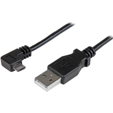 Startech USBAUB50CMRA USB-A - Micro USB 90° (apa - apa) kábel 0.5m - Fekete kábel és adapter
