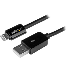 Startech USBLT3MB Apple Lightning - USB A adat/töltőkábel 3m - Fekete mobiltelefon kellék