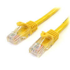 Startech UTP CAT5E patch kábel 2m Sárga kábel és adapter