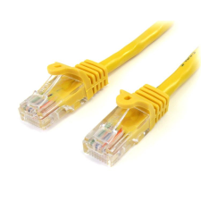 Startech UTP CAT5E patch kábel 3m Sárga kábel és adapter