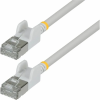 Startech UTP CAT6A Összekötő Fehér 15cm N6APATSTP34WHS15CM