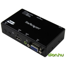 Startech VGA/D-Sub + HDMI Átalakító Fekete 10cm VS221VGA2HD audió/videó kellék, kábel és adapter