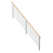 StarWood Treppen StarWood Flex acélkorlát kerek kapaszkodóval tölgy 475 cm FSC® építőanyag