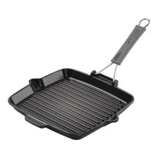 Staub 40509-343-0 Öntöttvas Grillserpenyő 34x21cm - Fekete edény