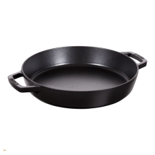 Staub Cocotte 405110730 Öntöttvas kerek Serpenyő 2 kezes 34cm - Fekete edény