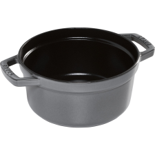 Staub La Cocotte 20cm Sütőedény kerek - Szürke (40509-304-0) sütés és főzés