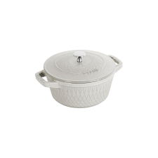 Staub Round Cast Iron Pot - 2.3 ltr, White Truffle edény
