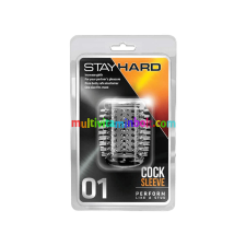 Stay Hard Cock Sleeve 01 Clear péniszgyűrű