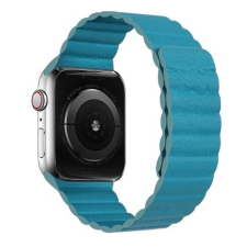 stbazar Apple Watch mágneses bőr szíj 38mm/40mm kék okosóra kellék