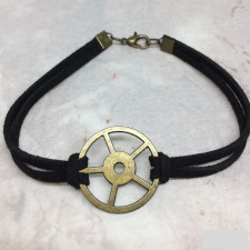  Steampunk stílusú karkötő kerékkel karkötő