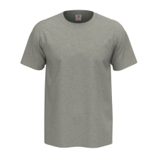 STEDMAN Comfort, körkötött rövid ujjú férfi póló, Grey Heather-L