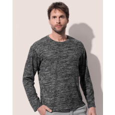 STEDMAN Férfi hosszú ujjú kötött felső Stedman Knit Long Sleeve S, Világos szürke Melange