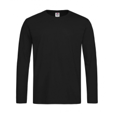 STEDMAN Férfi hosszú ujjú pulóver Stedman Comfort-T 185 Long Sleeve 2XL, Opál fekete férfi póló