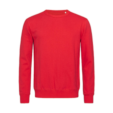 STEDMAN Férfi pulóver hosszú ujjú Stedman Active Sweatshirt - XL, Karmazsinvörös férfi pulóver, kardigán