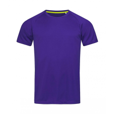 STEDMAN Férfi rövid ujjú póló Stedman Active 140 Raglan Men XL, Mély lilac férfi póló
