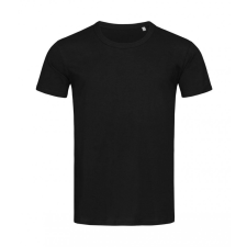 STEDMAN Férfi rövid ujjú póló Stedman Ben Crew Neck XL, Opál fekete férfi póló