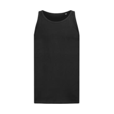 STEDMAN Férfi ujjatlan póló Stedman Tank Top 2XL, Opál fekete atléta, trikó