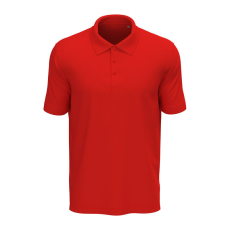STEDMAN Lux klasszikus fazonú férfi galléros póló, Scarlet Red-3XL