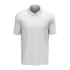 STEDMAN Lux klasszikus fazonú férfi galléros póló, White-XL