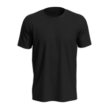 STEDMAN Lux unisex rövid ujjú környakas póló, Black Opal-M férfi póló