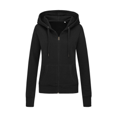 STEDMAN Női hosszú ujjú pulóver Stedman Sweat Jacket Select Women XL, Opál fekete