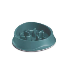  STEFANPLAST Chic csúszásgátló tál lassú evéshez 1l sötét zöld kutyatál