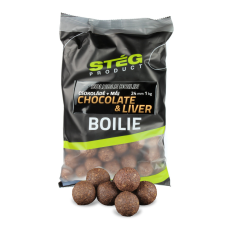 Stég Product Soluble Boilie 24mm Chocolate & Liver 1kg (SP112440) bojli, aroma