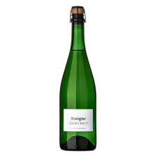 Steigler: Zöldveltelini Extra Brut száraz, fehér pezsgő (Sopron) bor