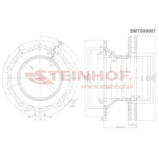 Steinhof Féktárcsa Schmitz Knorr SB7000 autóalkatrész