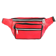 Steinmeister valódi bőr övtáska (26x9 cm) - piros kézitáska és bőrönd