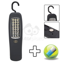 Stekklámpa 24 LED-del foszforeszkáló betéttel 18620ph izzó