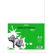 STEPA Rajzlap A4, 180g, 10 lap, STEPA, fehér (ST240134001) kreatív papír